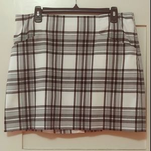 Black & white Plaid mini skirt
